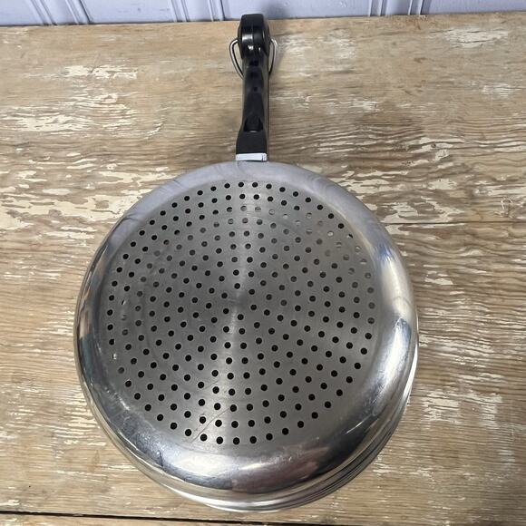 Vintage Saladmaster Stainless Steel Steamer Strainer Insert Pan Made In USA 8” - Picture 8 of 16